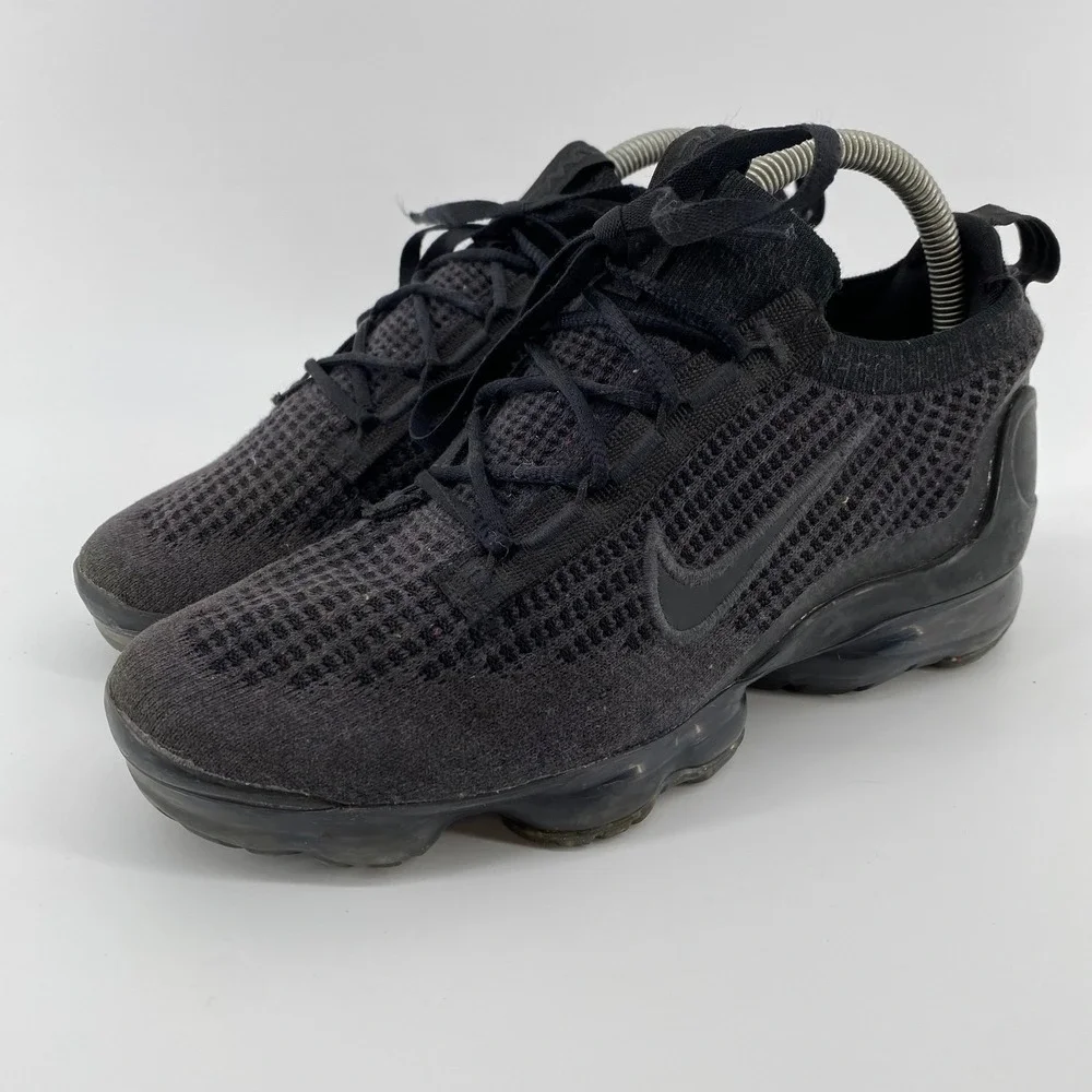 Nike Air VaporMax 2021 FK Kids 6Y Black Anthracite Flyknit DB1550-001 Sneaker